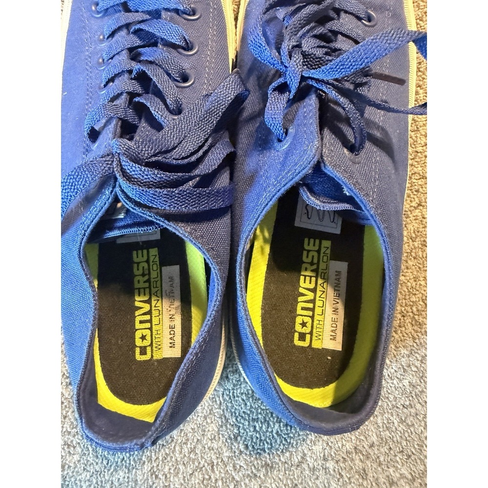RARE🔥 Converse Chuck Taylor All Star 2 Lo Ox Royal Blue Lunarlon 10 Mens Shoe - Picture 5 of 9